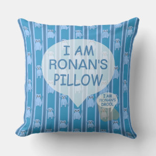 Coussin Fun et fantaisie personnalisable Kitty & Puppy ray