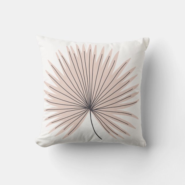 Coussin Fun Simple bleu rose floral (Recto)