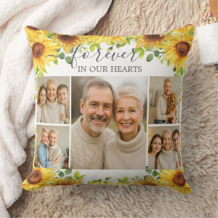Coussin Funérailles De Tournesol En Mémoire Amoureuse Phot