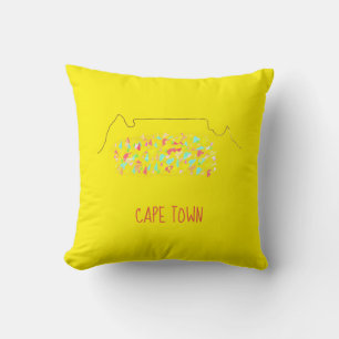 Coussin Funky Cape Town ZA Table Mountain Coloré