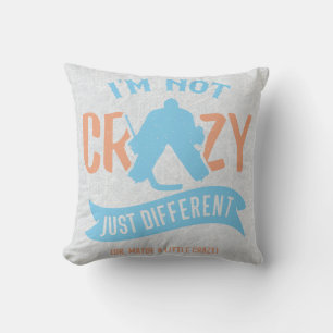 Coussin Funky Hockey Goalie Personnalisé Nom et numéro