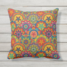 Funky Retro couleur Motif Mandala