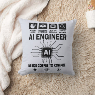 Coussin Funny AI Engineer Coding Programmer Developer Tech