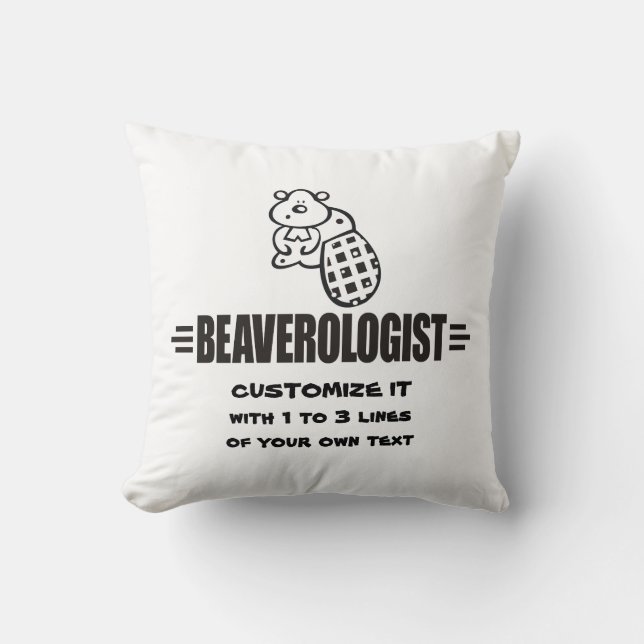 Coussin Funny Beaver (Recto)
