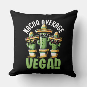 Coussin Funny Cactus Sombrero Nacho Vegan moyen