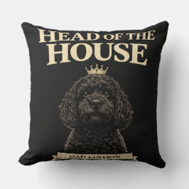 Coussin Funny Cockapoo Dad Gift | Head Of The House