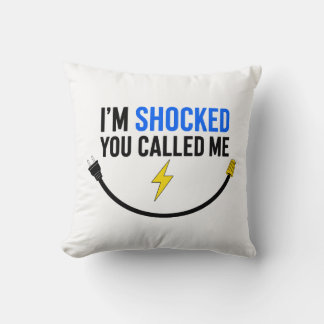 Coussin Funny Electrician Pillow – “I’m Shocked You Calle