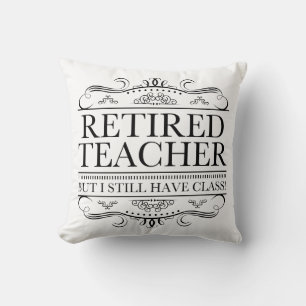 Coussin Funny Enseignant à la retraite