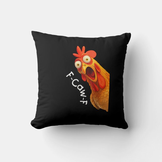 Coussin Funny F-Caw-F Chicken F-Caw-F Chicken Creative Cas (Recto)