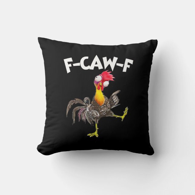 Coussin Funny F-Caw-F Chicken FCAWF Chicken (Recto)