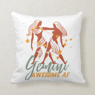 Coussin Funny Gemini Zodiac Star Astrologie fantastique AF