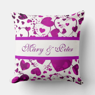 Coussin Funny Heart Motif VI + votre dos. & texte