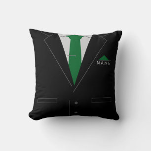 Coussin Funny Jeu d'Oreiller Affaires Costume noir Nom per
