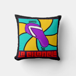 Coussin Funny La Chancla tendance espagnole Latina Mom