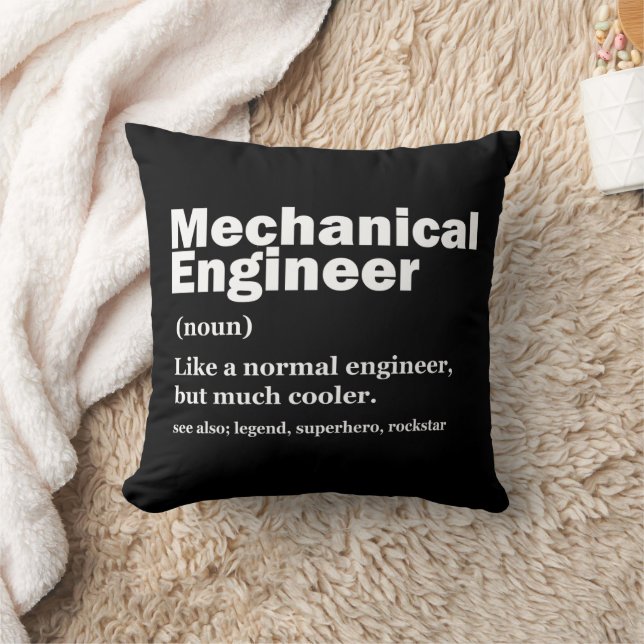 Coussin Funny Mechanical Engineer Definition Engineering (Couverture)