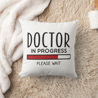Coussin Funny Médecin étudiant en cours