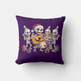 Coussin Funny Skeleton Band Christmas & New Year – 3D Cart