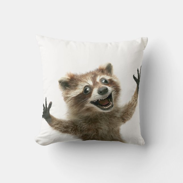 Coussin Furieux heureux d'être blotti avec (Recto)