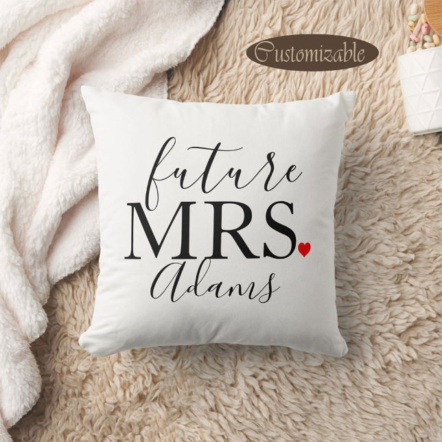 Coussin Futur Mme Mariée, Fiancée, Cadeau de l'enterrement (Créateur téléchargé)