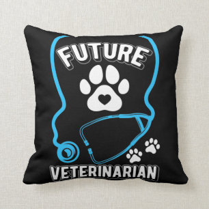 Coussin Futur Vétérinaire Stethoscope Drôle