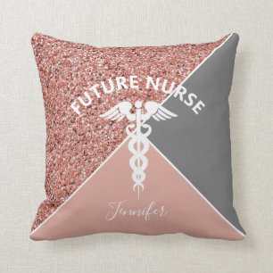 Coussin Future infirmière Médicale Parties scintillant r