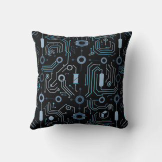 Coussin Futuristic Circuitry