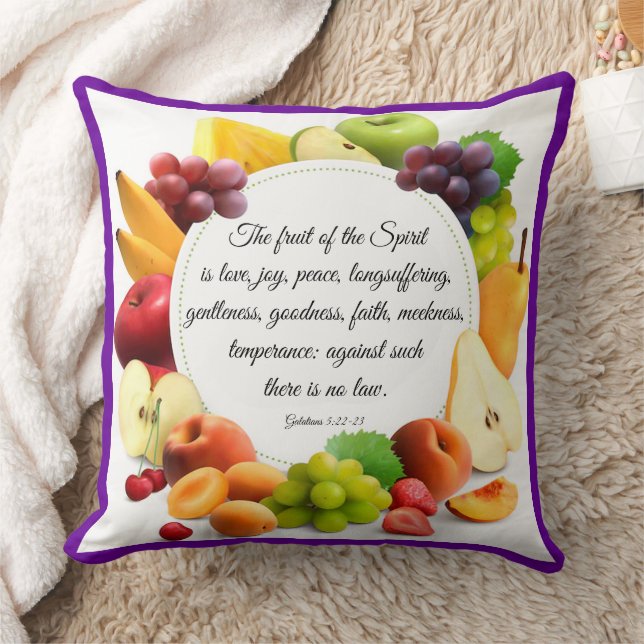 Coussin Galatians 5:22-23 Poster (Couverture)