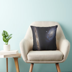 Coussin Galaxie Edge-On Ngc 4302 & Galaxie Tilted Ngc 4298