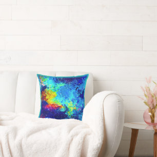 Coussin Galaxie multicolore. Commandez dès maintenant