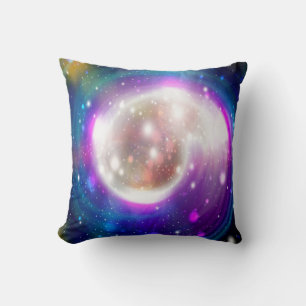 Coussin Galaxie spirale colorée Abstraite