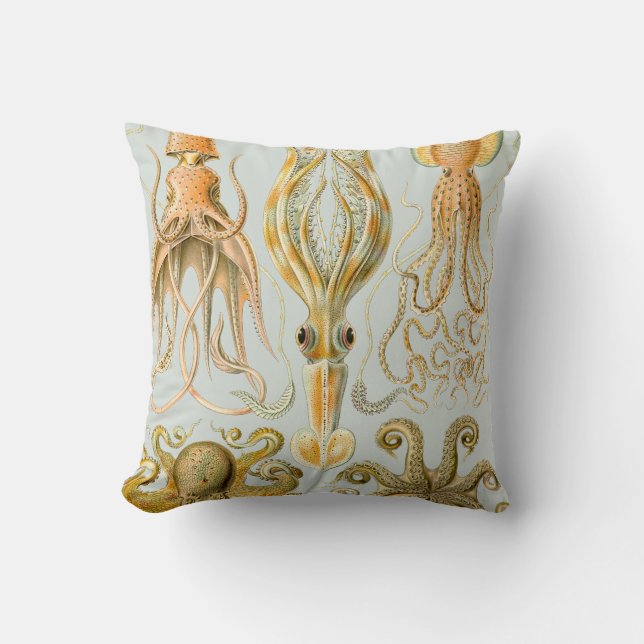 Coussin Gamochonia d'Ernst Haeckel (Recto)