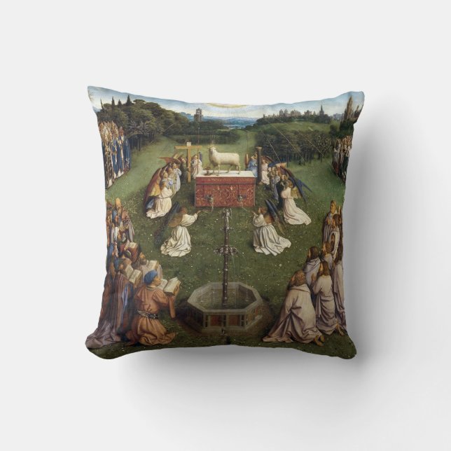 Coussin Gand Altarpiece (détail), Van Eyck Brothers (Recto)