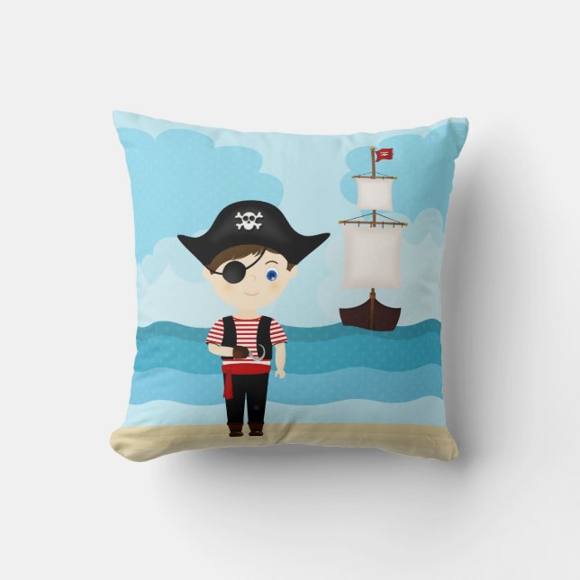 Coussin Garçon Pirate (Recto)