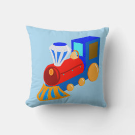 Coussin Garçon Red Blue Train avec Blue & Green Backs