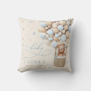 Coussin Garçon Teddy Ours Neutre Baby shower Nursery Cadea