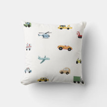 Garçons transport mignonne Motif automobile Monogr