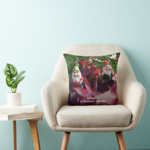 Coussin Garden Gnomes You Are Number Gnome Ajouter Nom Fal