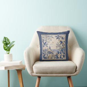 Coussin Gardens Syracuse Coastal Landscape Cushion