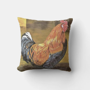 Coussin Garder les poulets de l'agriculture de l'art coq
