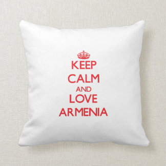 Coussin Gardez le calme et aimez l'Arménie