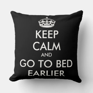 COUSSIN GARDEZ LE CALME ET ALLEZ AU LIT PLUS TÔT