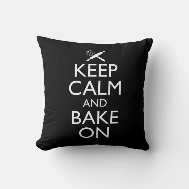 Coussin Gardez Le Calme Et Faites-Le Cuire (Recto)