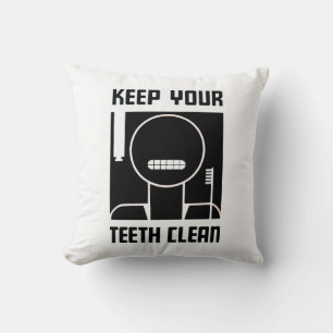 Coussin Gardez vos dents propres