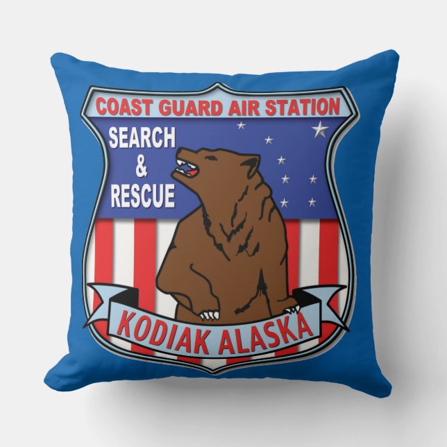 Coussin Gare aérienne de la Garde côtière Kodiak (Recto)