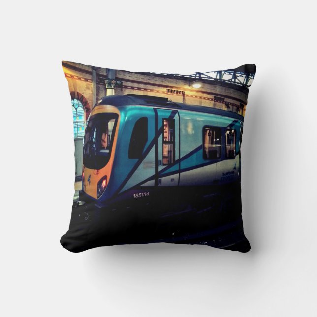 Coussin Gare de Manchester (Recto)