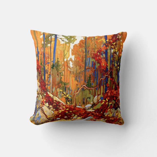 Coussin Garland d'automne, célèbre peinture, (Recto)