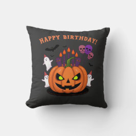 Coussin Gâteau et Fantômes Citrouilles éffrayant Halloween