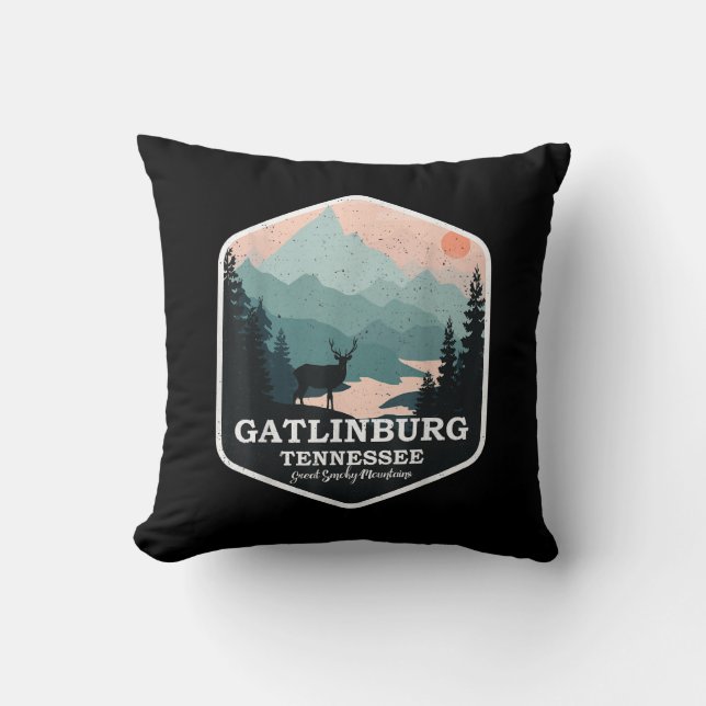 Coussin Gatlinburg Tennessee Great Smoky Mountains Hiking (Recto)
