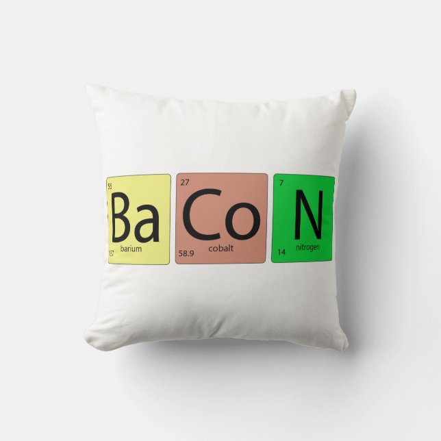 Coussin Geek Bacon (Recto)