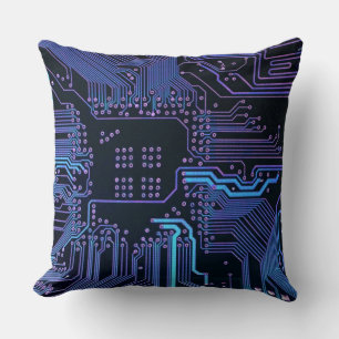 Coussin Geek Sortie carte de circuit électronique Nerd PCB